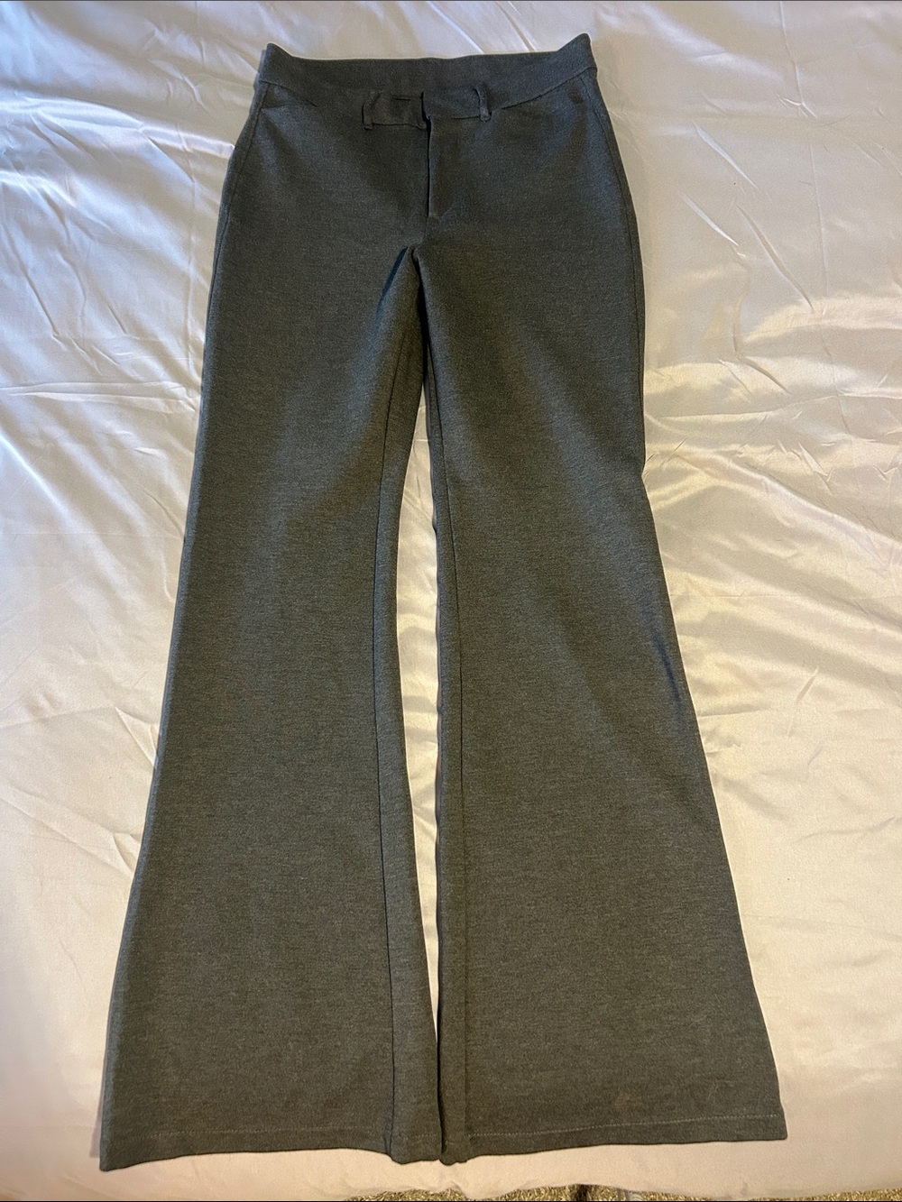 Old Navy Dark Gray Flare Knit Trousers